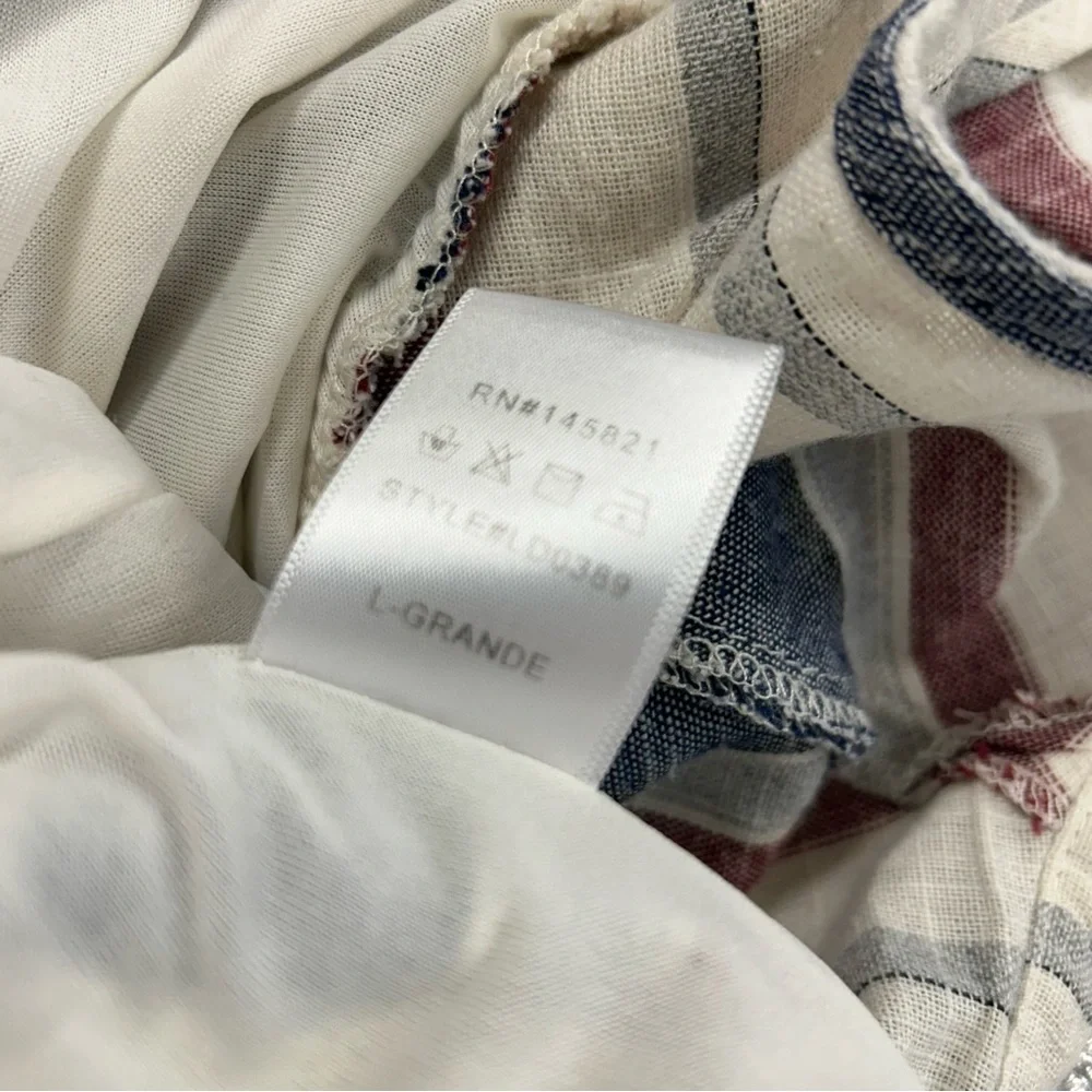 PinkBlush Cotton Striped Halter Neck Maternity Dress size large - Picture 14 of 15